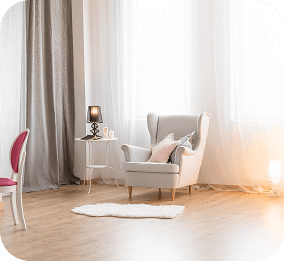 Textured sofa corner